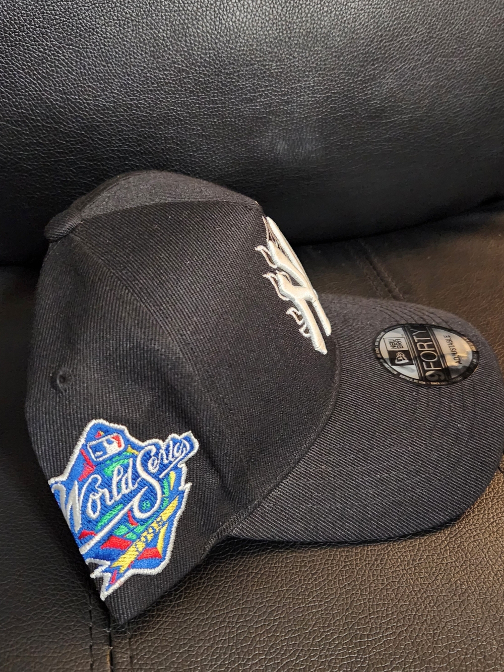 New Era Black Baseball Cap with World Series Patch